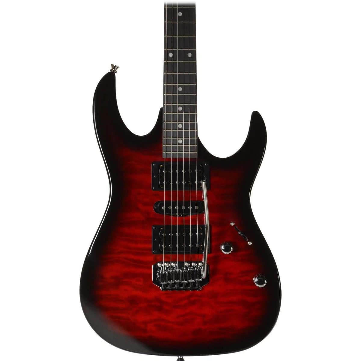 Ibanez GRX70QA RG GIO Series Electric Guitar, Transparent Red Burst