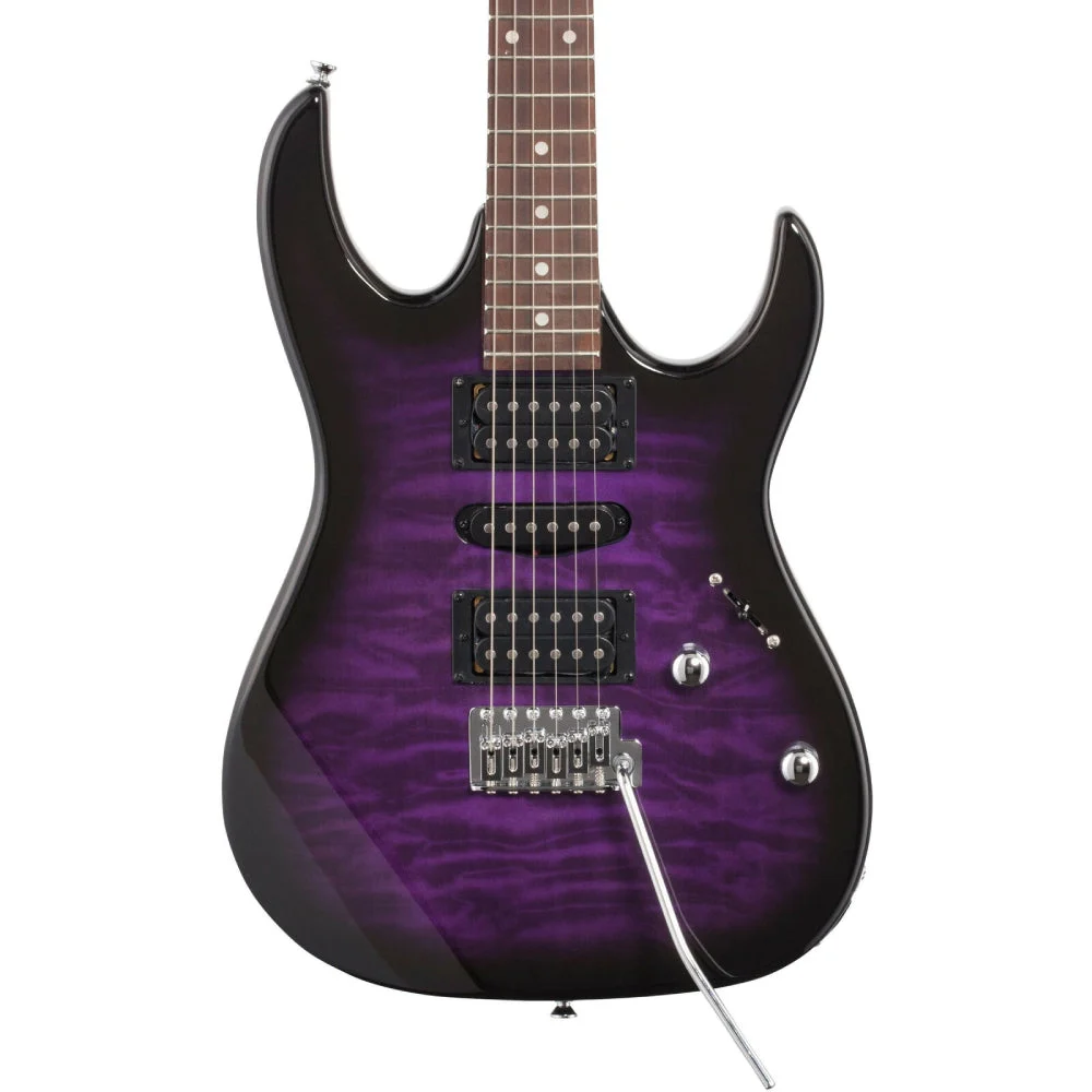 Ibanez GRX70QA RG GIO Series Electric Guitar, Transparent Violet Sunburst