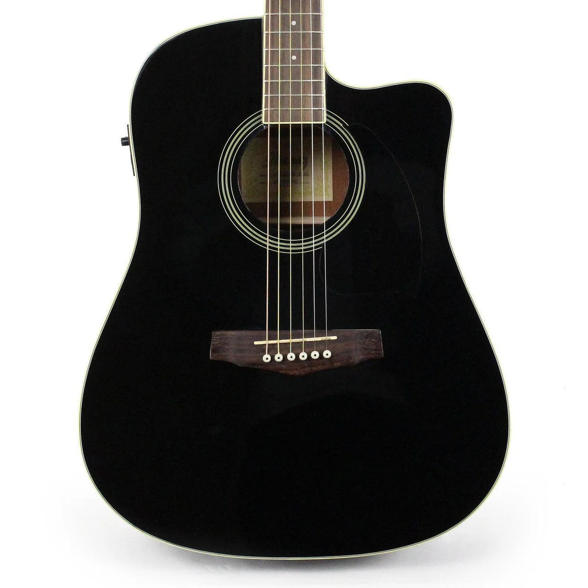 Ibanez PF15ECEBK Acoustic Electric Guitar, Black