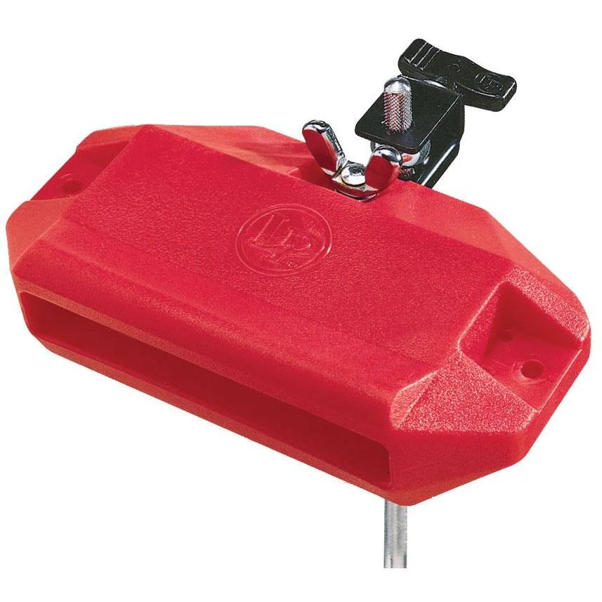 Latin Percussion LP1207 Jam Block with Bracket, Red