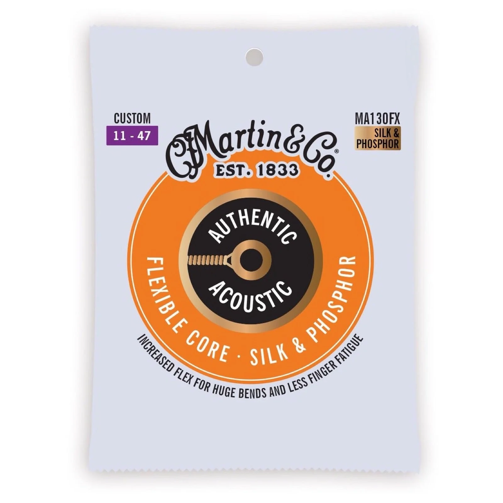 Martin MA130FX Authentic FlexCore Acoustic Guitar Strings