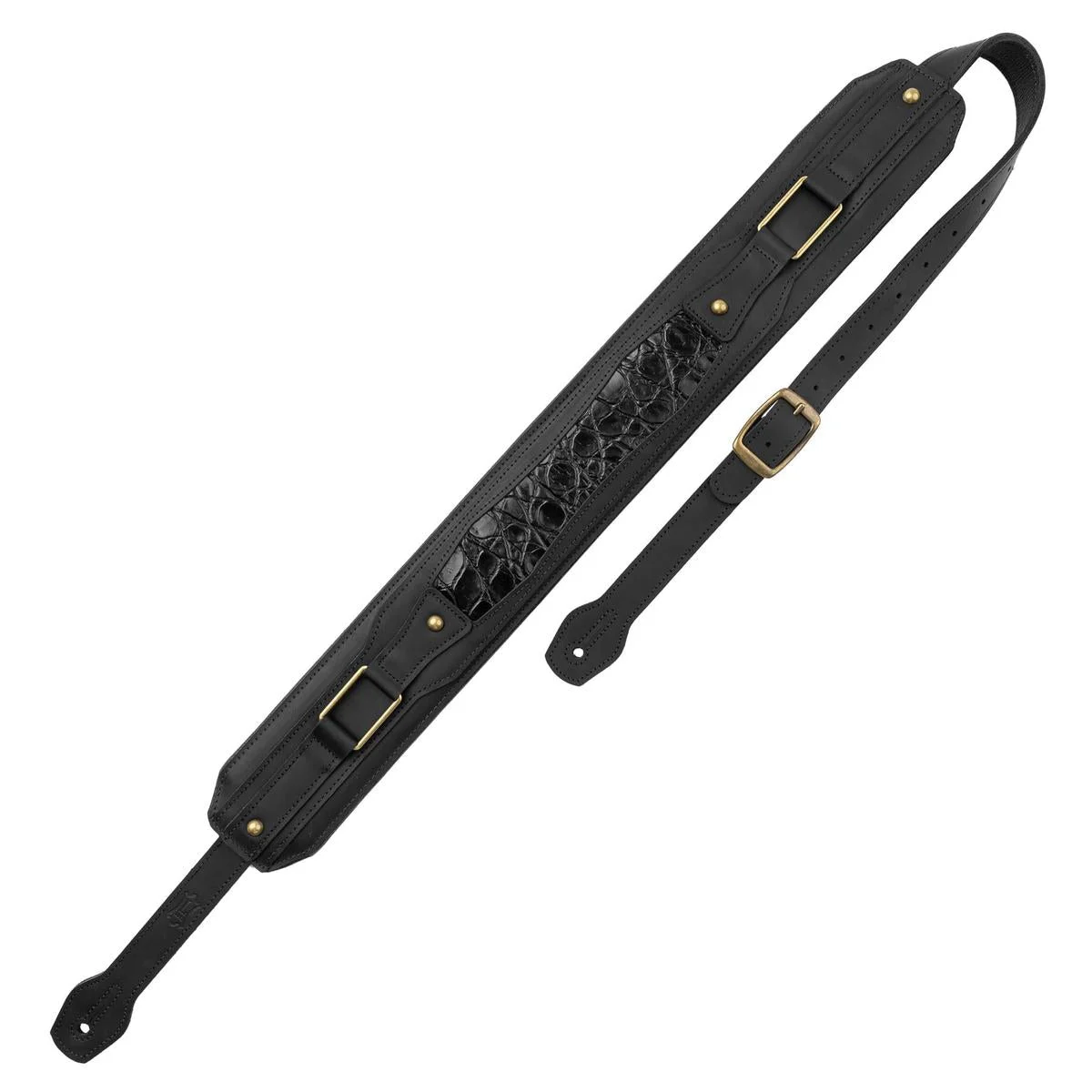 Levys Apex Leather Guitar Strap | Black