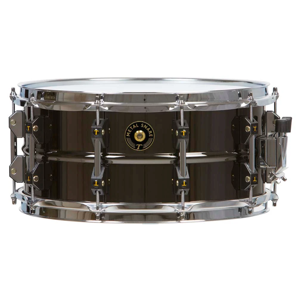 Tamburo TB SD1465BN-GX METAL Series Snare Drum (14" x 6.5") - Steel Model Black Nickel Finish