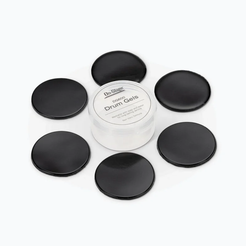 On-Stage DG600 Drum Gels, Pack of 6 w/ Case