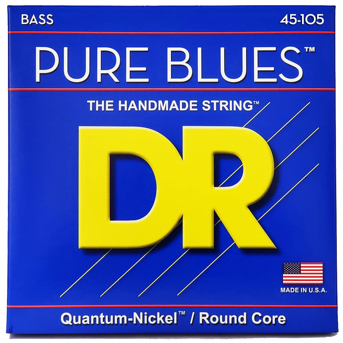 DR Strings PB-45 Pure Blues Electric Bass Strings, 45-105