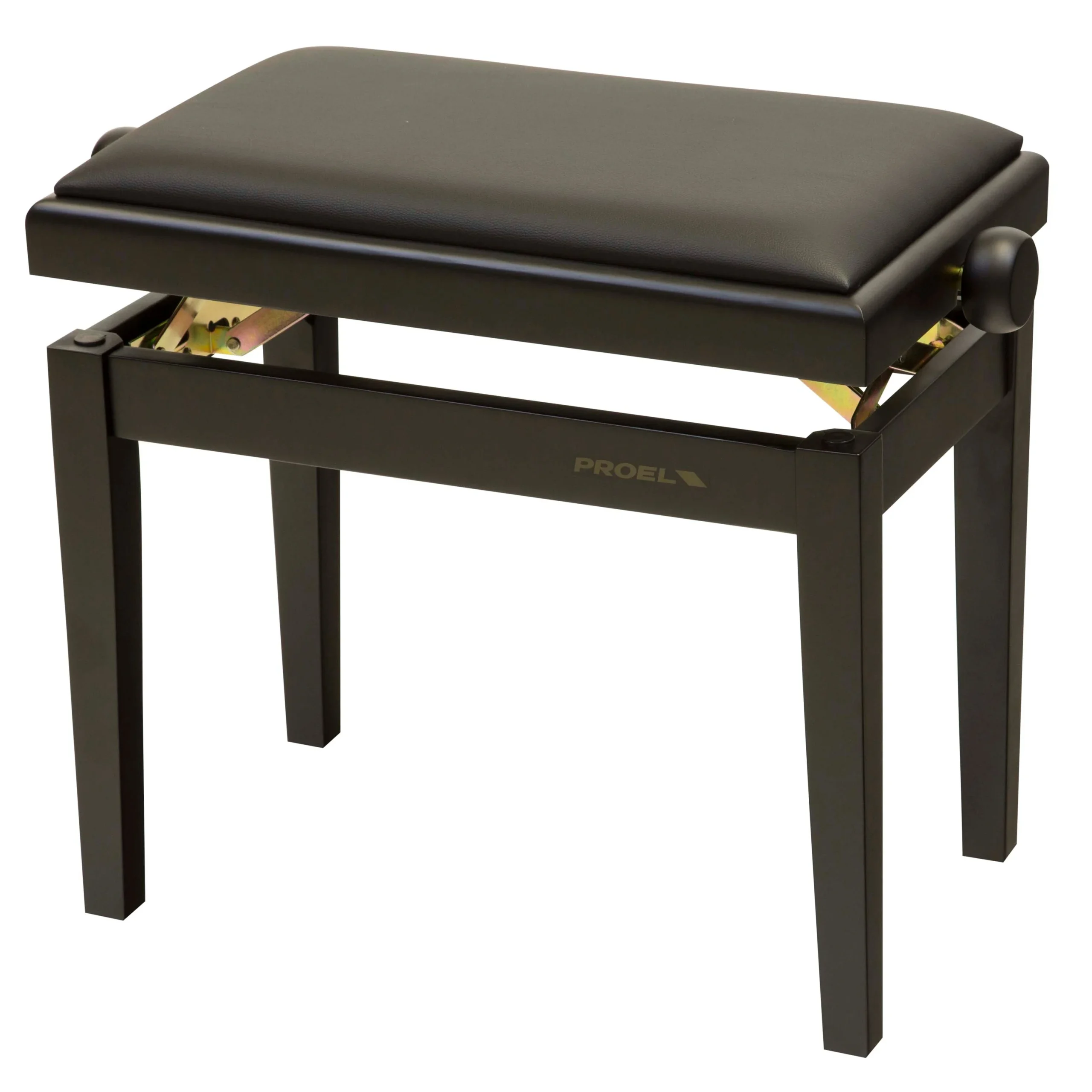 Proel PB90SSBBK Professional Wooden Keyboard Bench in Matte Black