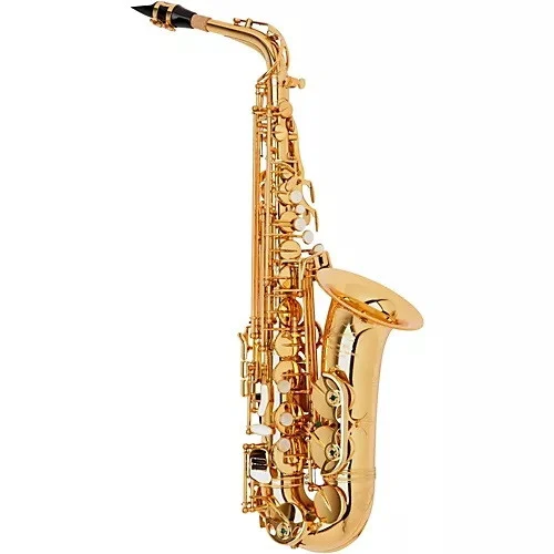 P. Mauriat Professional Alto Saxophone, Rolled Tone Holes, Outfit Gold Lacquer