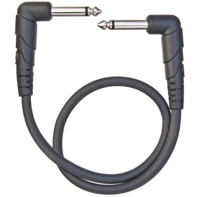 D'Addario PW-CGTPRA-03 Classic Series Right-Angle Patch Cable, 3-Foot, 3 Foot