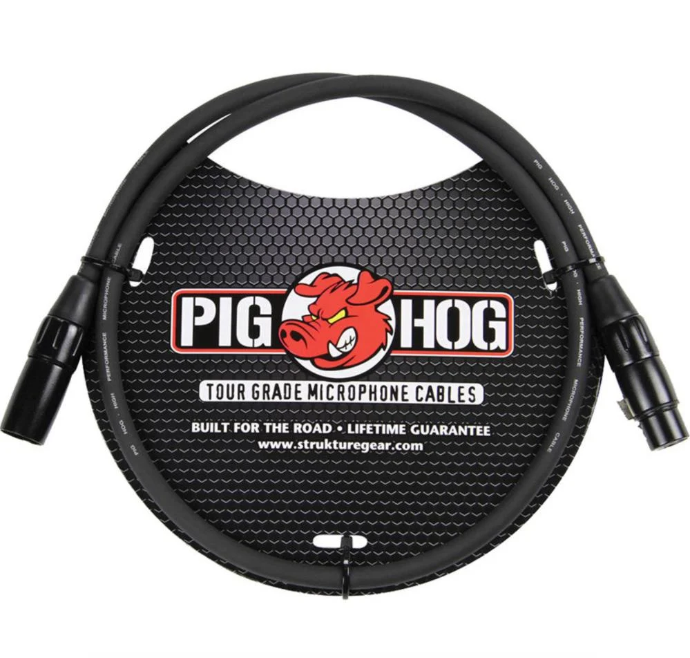 Pig Hog PHM10 8mm XLR Mic Cable, 10ft