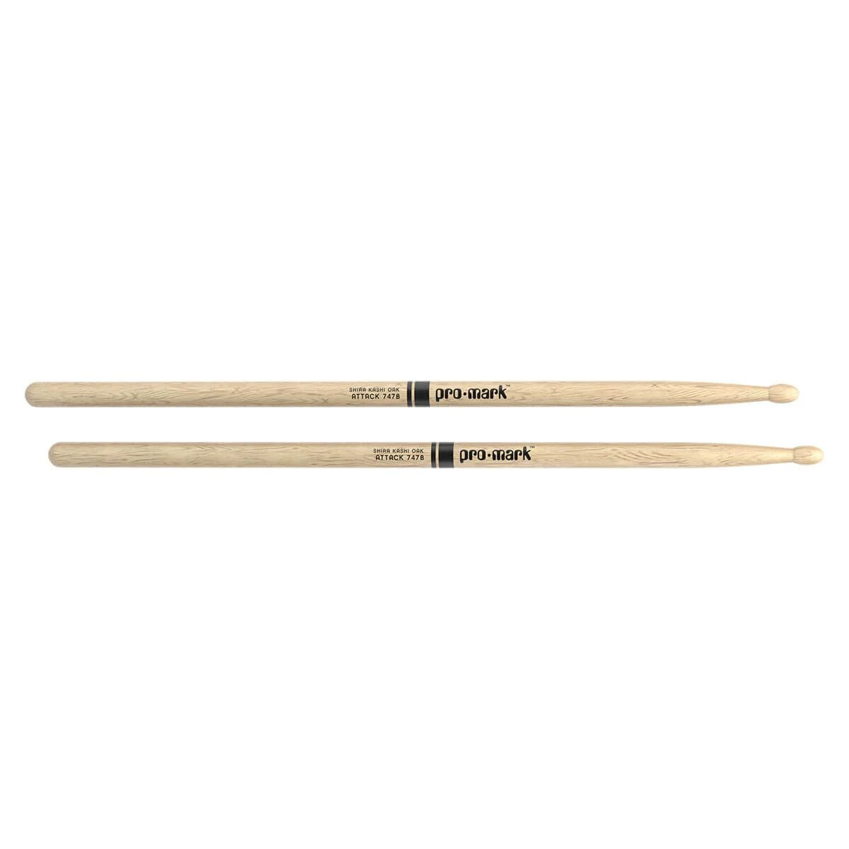 ProMark Classic Attack 747B Shira Kashi Oak Wood Tip Drumstick