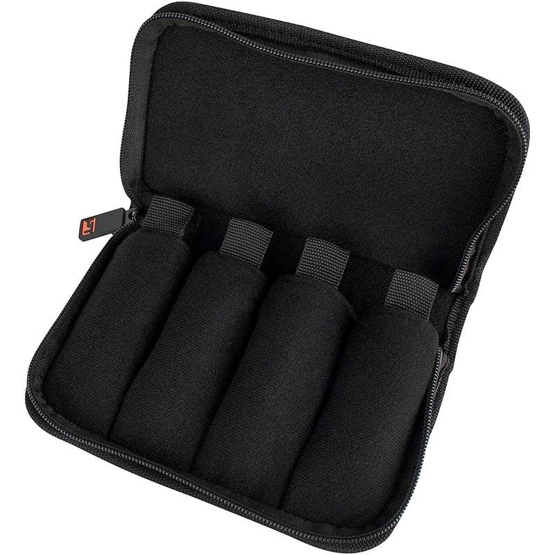Protec A221ZIP Trumpet Mouthpiece Nylon Pouch with Zipper Closure, 4-Piece