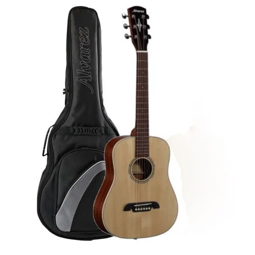 Alvarez RT26 Regent 26 Series Travel Dreadnought, Natural Finish w/ AGB15T Deluxe Gigbag