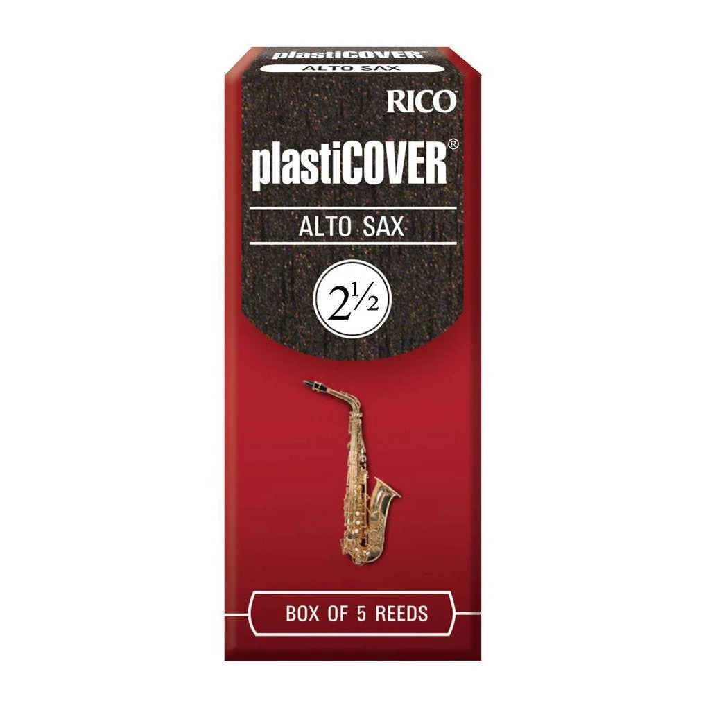 Rico Plasticover Alto Sax Reeds, Strength 2.5, 5-pack