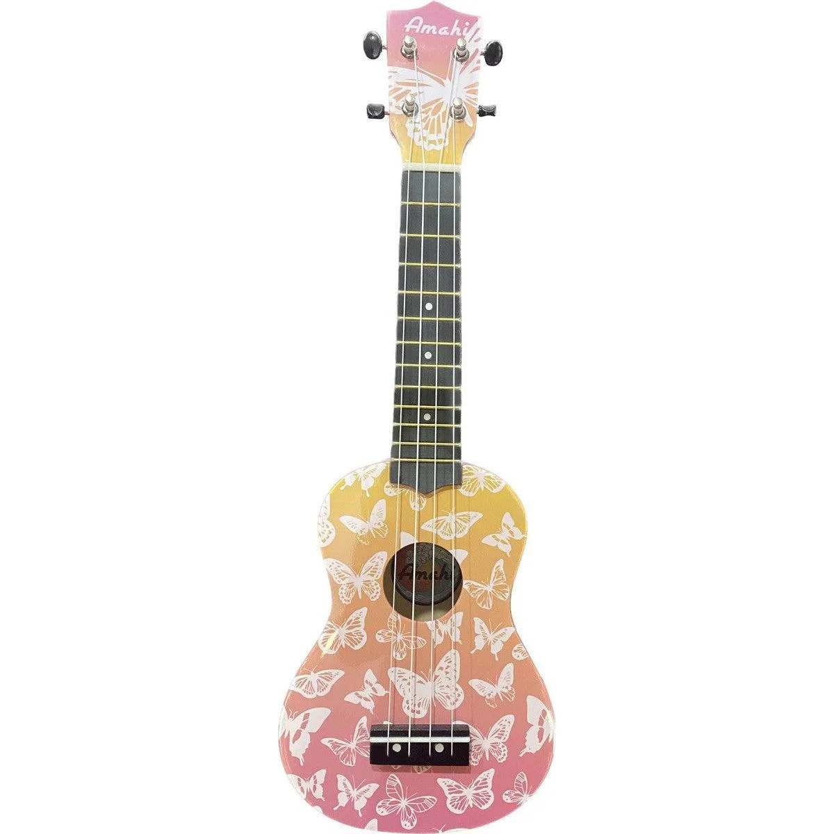 Amahi Soprano Ukulele | Sunset Mariposa Design
