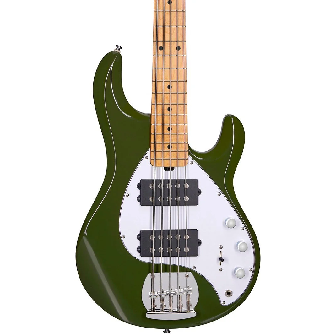 Sterling by MusicMan S.U.B. StingRay HH 5-String Electric Bass, Olive