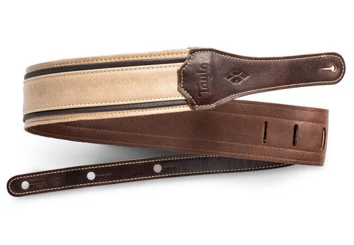 Taylor Reflections 2.5" Strap, Light Spruce/Ebony Leather