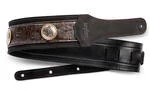 Taylor Grand Pacific Series 3" Strap, Leather, Nickel Conchos, Black Leather