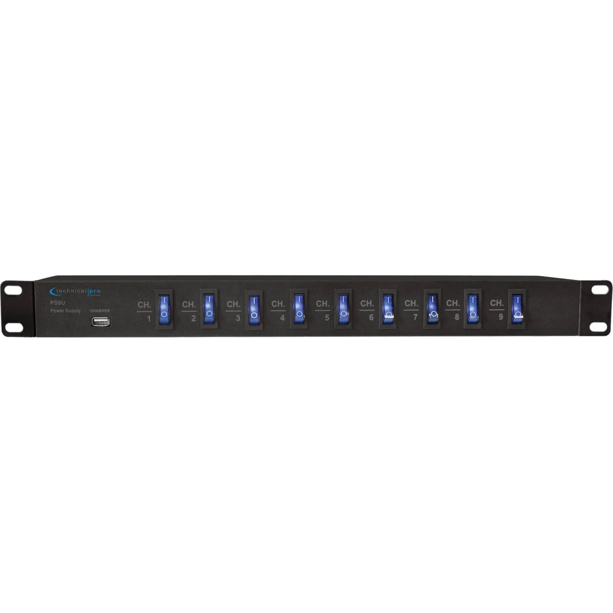Technical Pro PS9U Rack Mount Power Supply with USB Charging Port