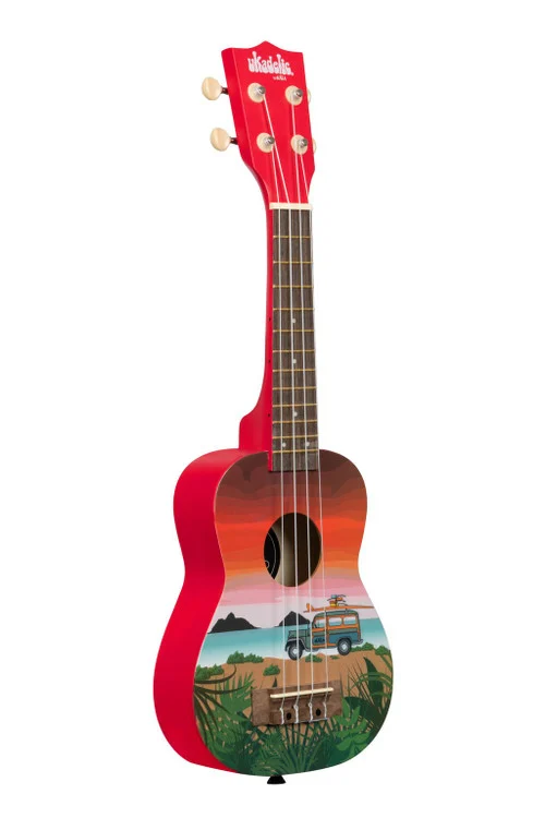 Kala Soprano Ukadelic Matte Finish -SURFARIGRAPHIC w/ Tote Bag