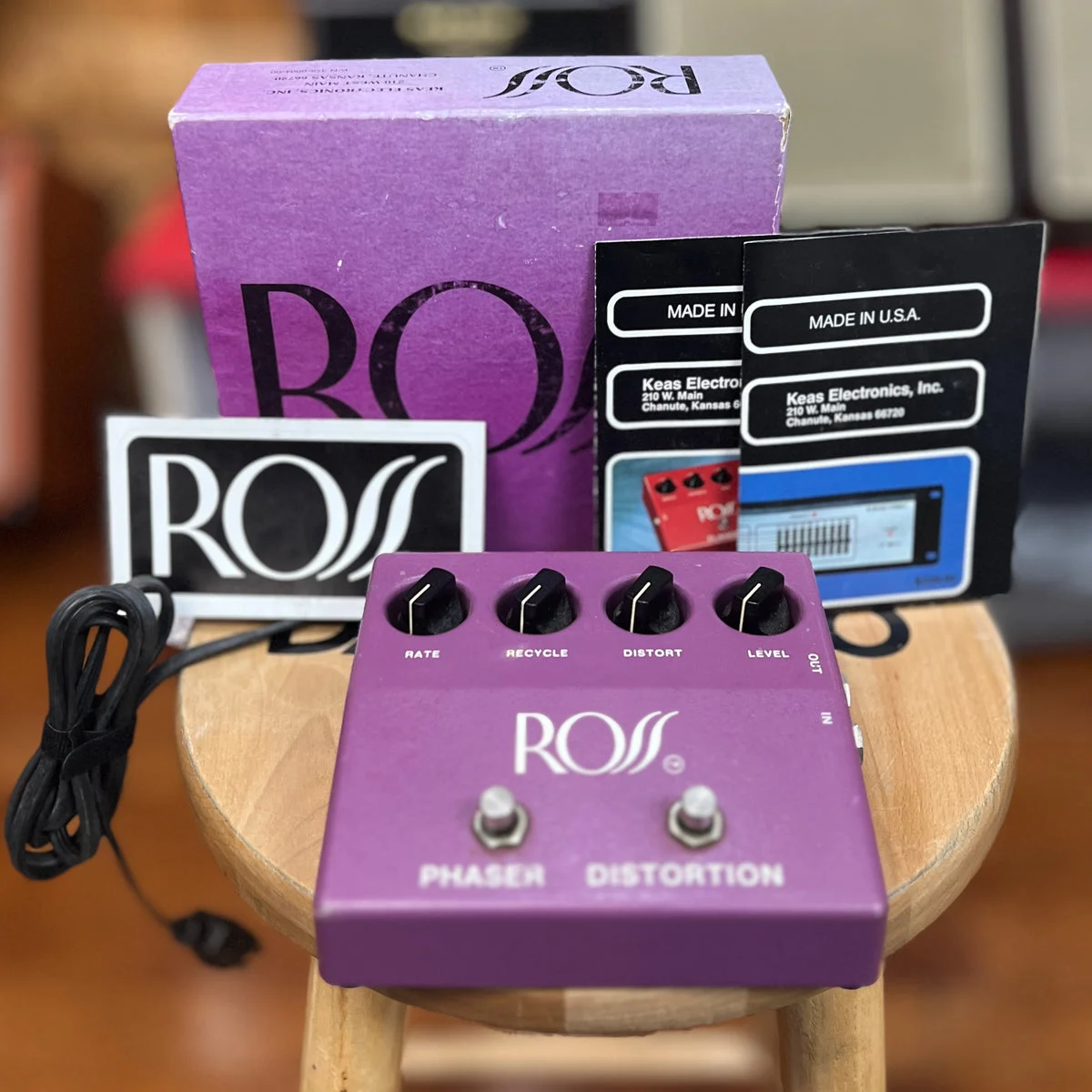 VINTAGE 1979 Ross R1 Distortion/phaser Pedal / Original Box