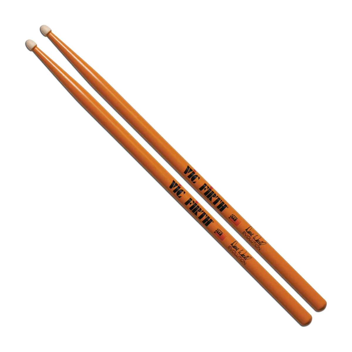 Vic Firth SDW2 Signature Series Dave Weckl Evolution Drum Sticks - Wood Tear Drop Tip - Hickory