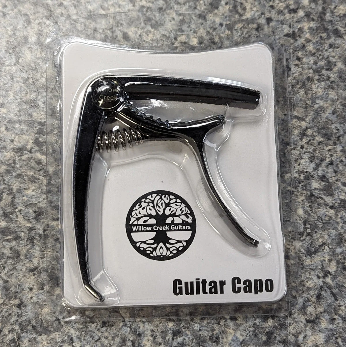 Willow Creek P-style Guitar Capo, Black Chrome
