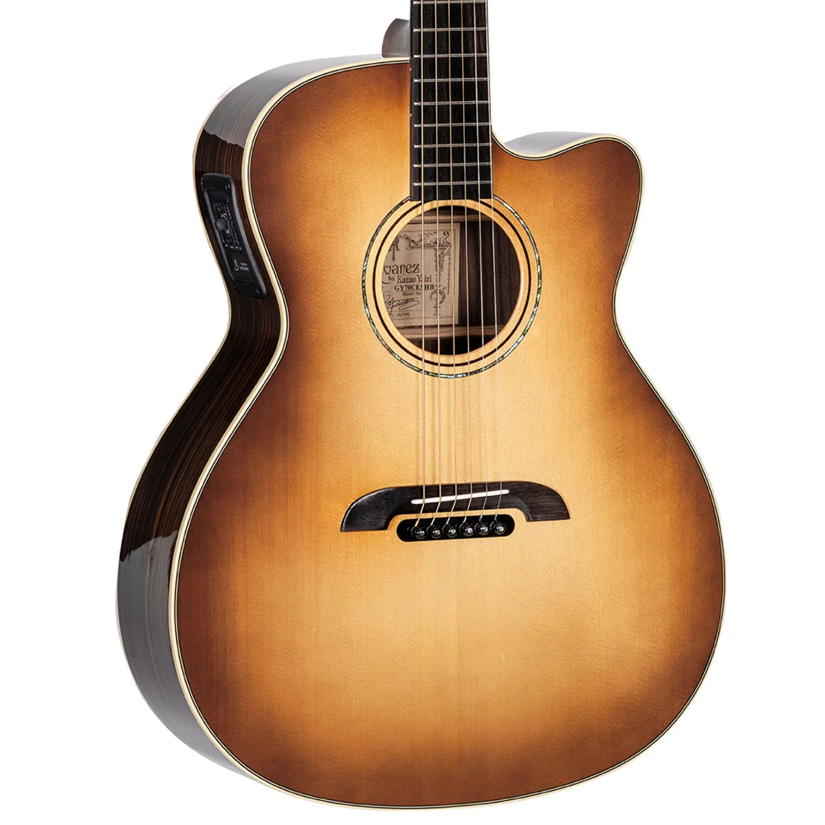 Yairi Standard GY70CESHB Acoustic-Electric Guitar - Grand Auditorium - Shadowburst