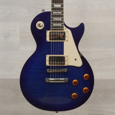 Used Epiphone Les Paul Standard Electric Guitar Blue