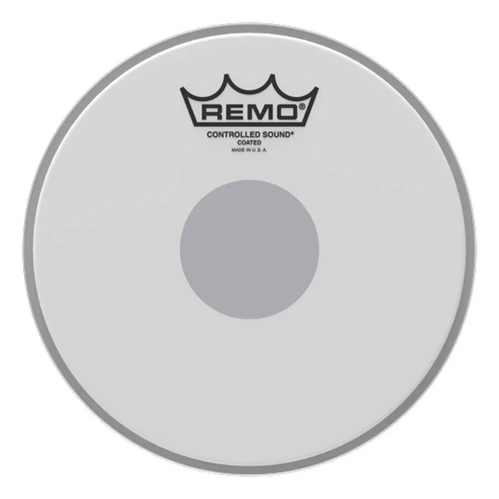 Remo - CS-0108-10 - Controlled Sound Coated Drumhead - Black Dot - 8 in Batter
