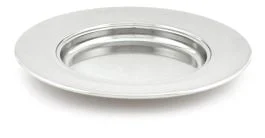 Silvertone Non-stacking Communion Bread Plate - 10 Inch