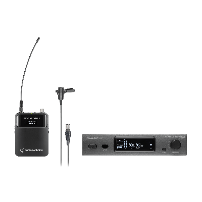 Audio Technica ATW-3211/831EE1 3000 Series (Fourth Generation) Frequency-agile True Diversity UHF Wireless Systems, Lavalier Microphone,530-590 MHz