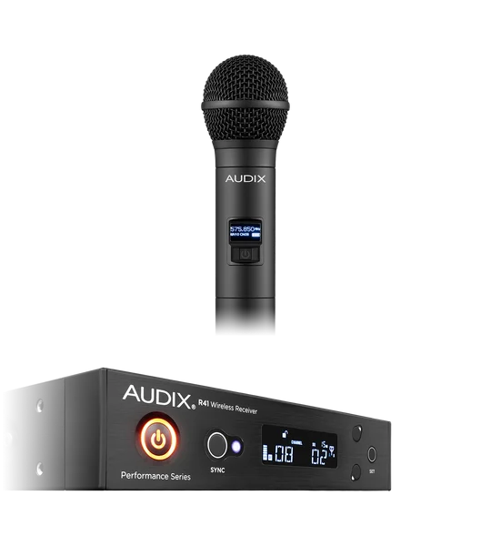 Audix AP41OM2A - Wireless Microphone System - R41 Diversity Receiver with H60/OM2 Handheld Transmitter