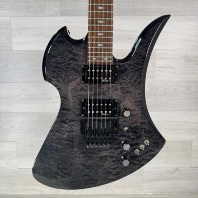 Used B.C. Rich Mockingbird ST Electric Guitar - Black - Case Included