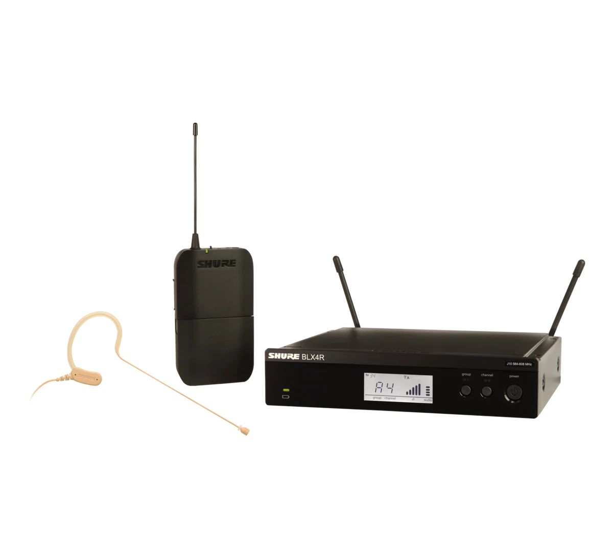 BLX14R UHF w/MX153 1/2 Rack - Earset