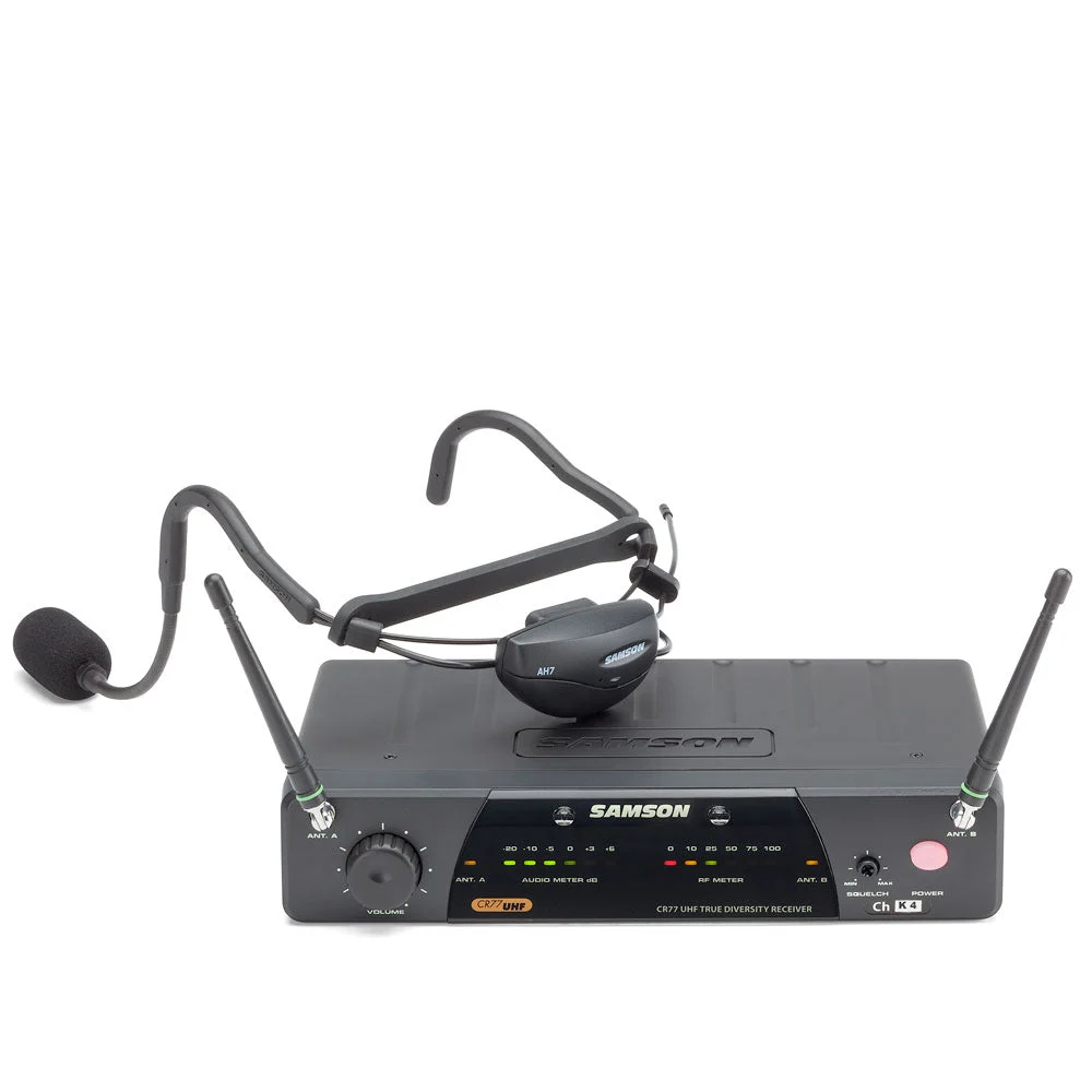 Samson AirLine 77 AH7 Fitness Headset System - Frequency Band K4 - 477.525 MHz