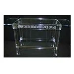 60" Clear Acrylic Table - Do This in Remembrance