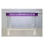 60" Communion Table with Purple Front