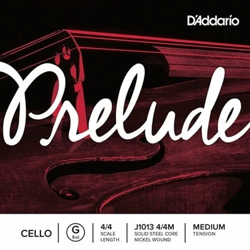 D'Addario Prelude Cello Single G String | 4/4 Scale | Medium Tension