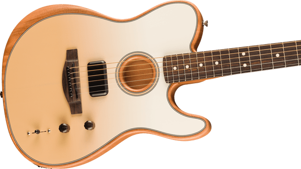 Fender - FINNEAS Signature - Acoustasonic Player Telecaster Electric Guitar - Rosewood Fingerboard - Cappuccino Fade - w/ Gig Bag