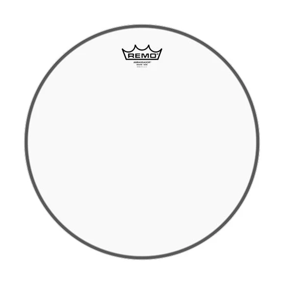 Remo Snare Ambassador Clear Snare Side No Collar Drumhead, 14in