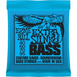 Ernie Ball Slinky Series Bass Guitar Strings | Extra Slinky | .040-.095