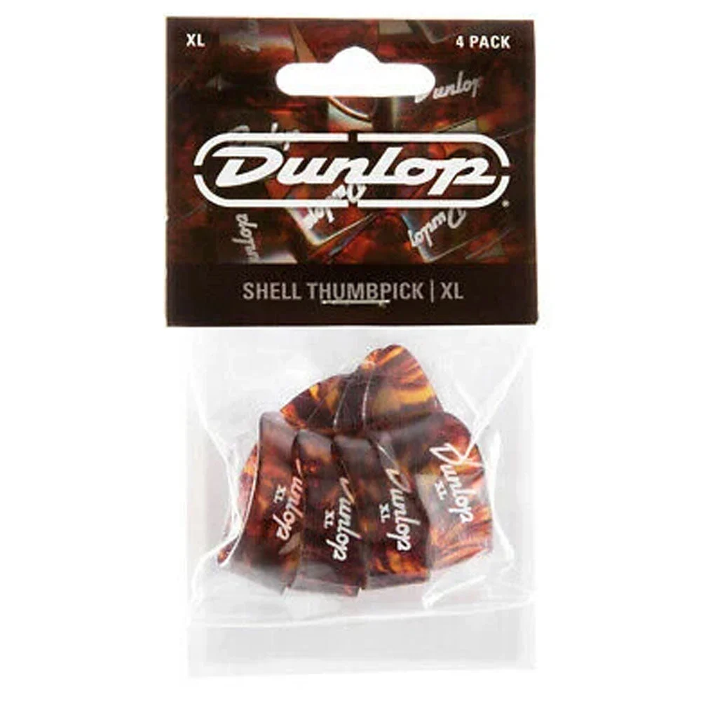 Dunlop 9024P Plastic Thumb Picks - Extra Large - Shell (4 Pack)