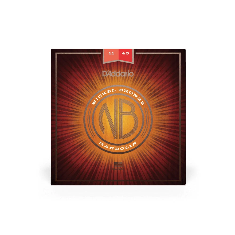 D'Addario NBM1140 Mandolin String Set - Nickel Bronze Wound Medium - 11-40