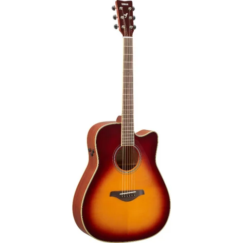 Yamaha FGC-TA TransAcoustic Cutaway Acoustic-Electric Guitar Brown Sunburst
