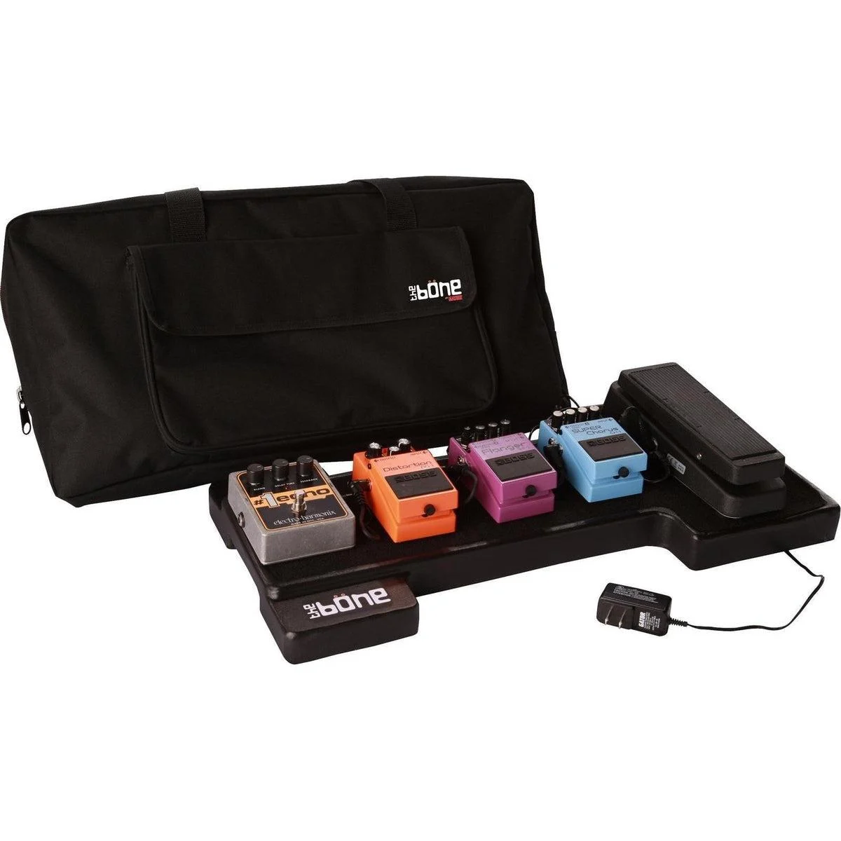 Gator G-BONE Bone Pedal Board | w/ Carry Bag & Power Supply