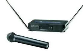 Audio Technica ATW-R250 receiver and ATW-T202 handheld dynamic unidirectional microphone/transmitter