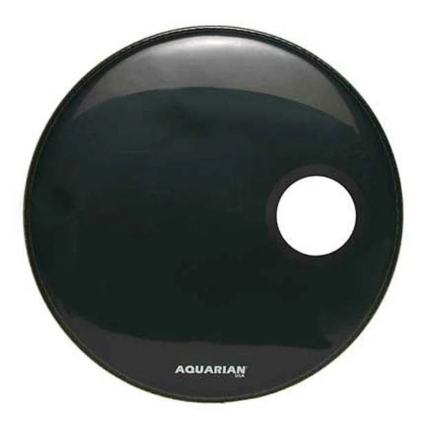 Aquarian Regulator Ported Black 18 Inch Bass Drum Head