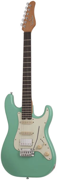 Schecter Nick Johnston Traditional H/S/S Electric Guitar, Ebony Fretboard, Atomic Green