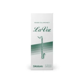 D'Addario La Voz Bass Clarinet Reeds | Strength Medium | 5 Pack