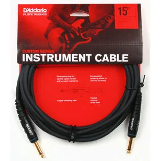 Planet Waves PWG15 Custom Series Instrument Cable, 15 feet